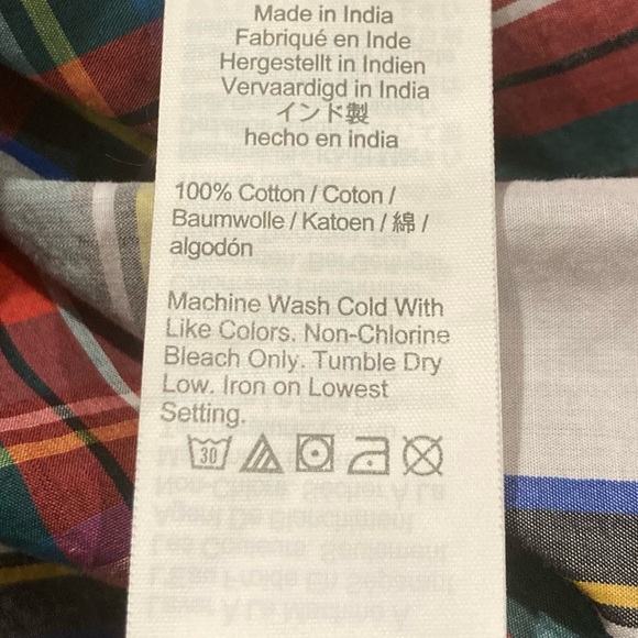 J. Crew classic fit Xmas “snowy Stewart tartan” plaid button up shirt. 10 - Picture 5 of 5